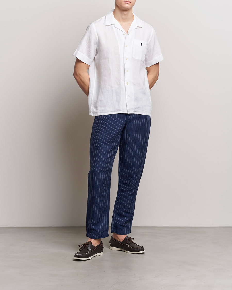 Hombres | Pantalones | Polo Ralph Lauren | Prepster V2 Linen Trousers Navy