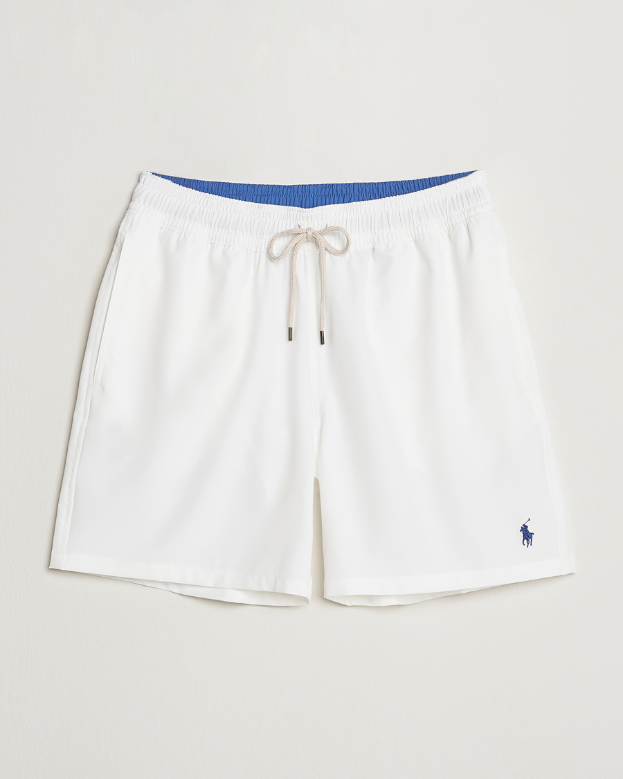 Hombres | Bañadores | Polo Ralph Lauren | Recycled Traveler Boxer Swimshorts White/Liberty