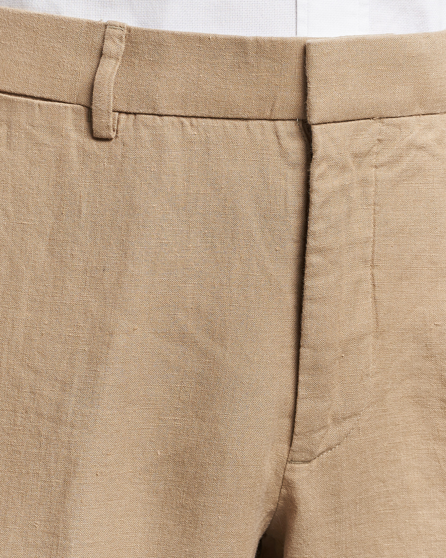 Hombres | Pantalones | Polo Ralph Lauren | Linen Pleated Trousers Coastal Beige