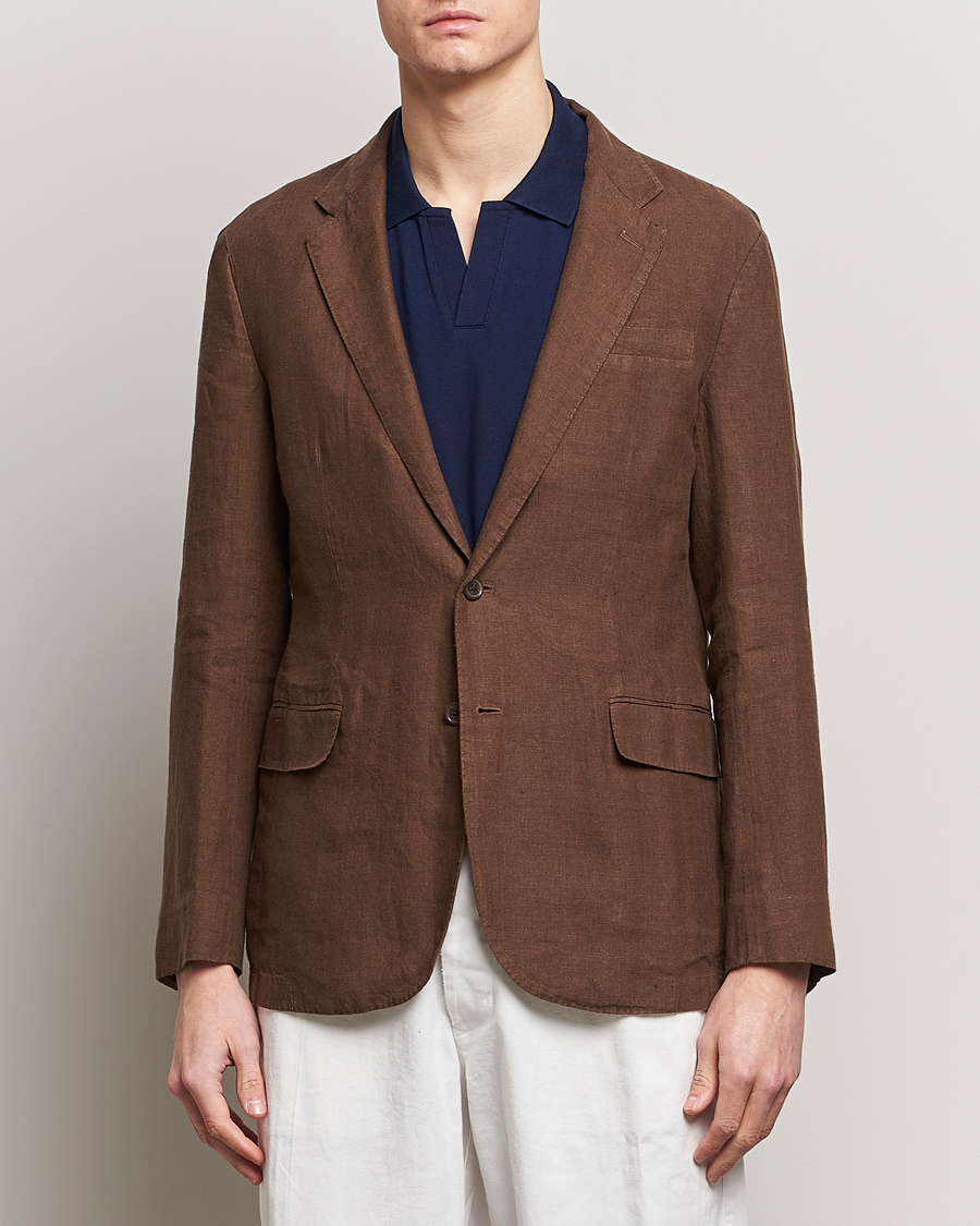 Hombres | Business casual | Polo Ralph Lauren | Linen Sportcoat Chestnut