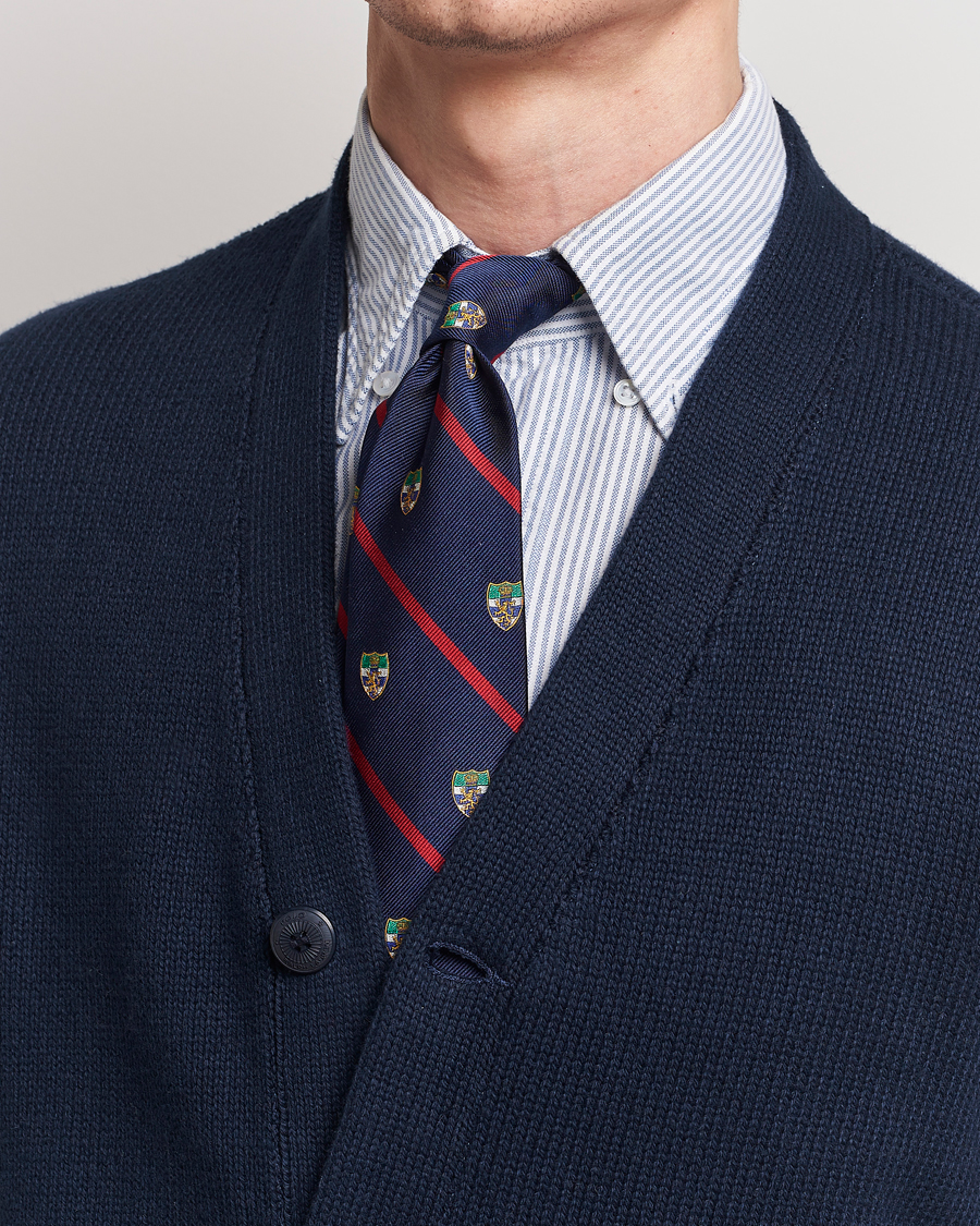 Hombres | Traje oscuro | Polo Ralph Lauren | Club Lion Tie Navy/Red