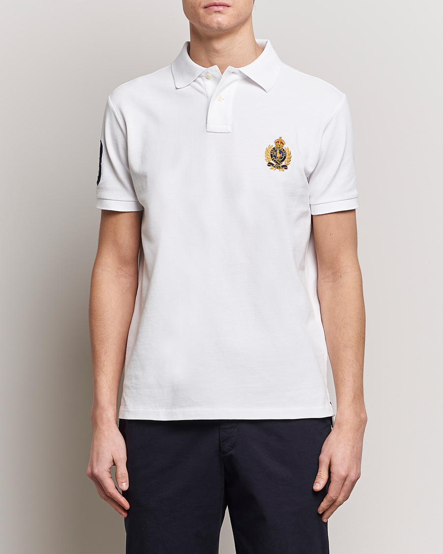 Hombres | Polos | Polo Ralph Lauren | Custom Slim Fit Match Club Polo White