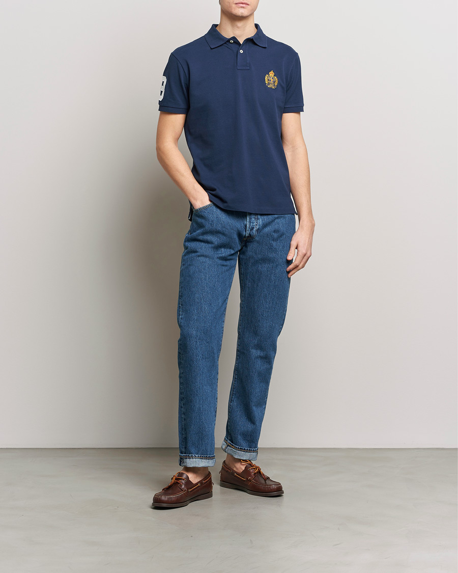 Hombres | Polos | Polo Ralph Lauren | Custom Slim Fit Match Club Polo Newport Navy