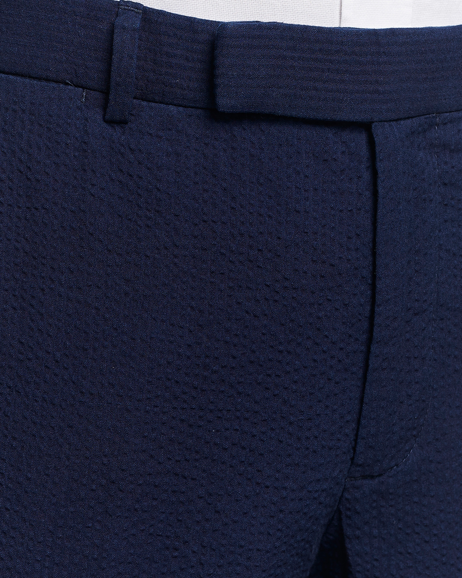 Hombres | Pantalones | Polo Ralph Lauren | Pleated Seersucker Trousers Indigo