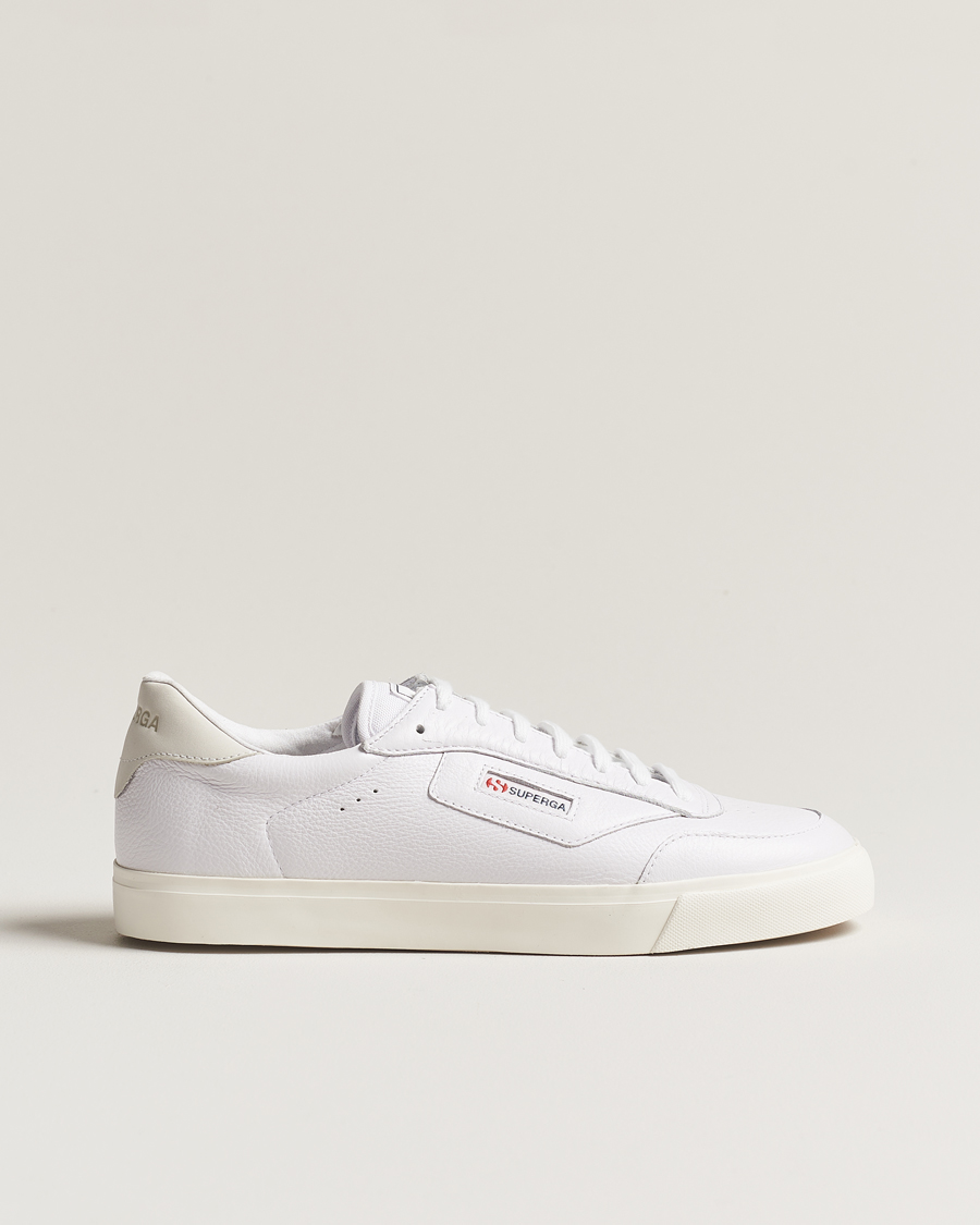 Hombres | Superga 3843 Leather Sneaker White | Superga | 3843 Leather Sneaker White