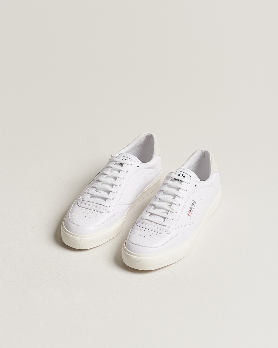 Hombres | Superga 3843 Leather Sneaker White | Superga | 3843 Leather Sneaker White