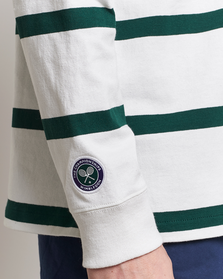 Hombres | Jerséis y prendas de punto | Polo Ralph Lauren | Wimbledon Rugby Sweater White/Moss Agate