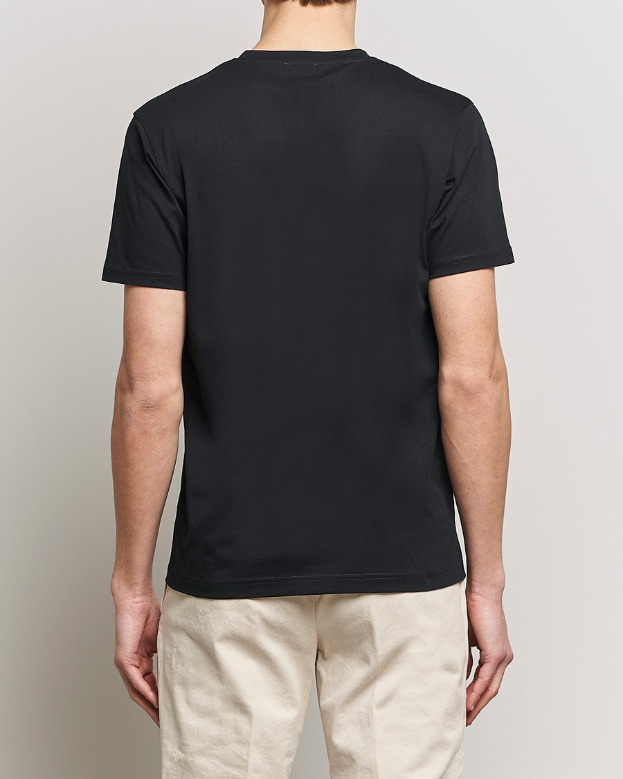 Hombres | Camisetas | Sunspel | Riviera Midweight T-Shirt Black
