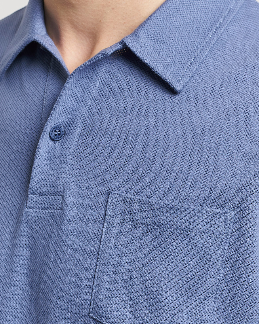 Hombres | Polos | Sunspel | Riviera Polo Shirt Grape