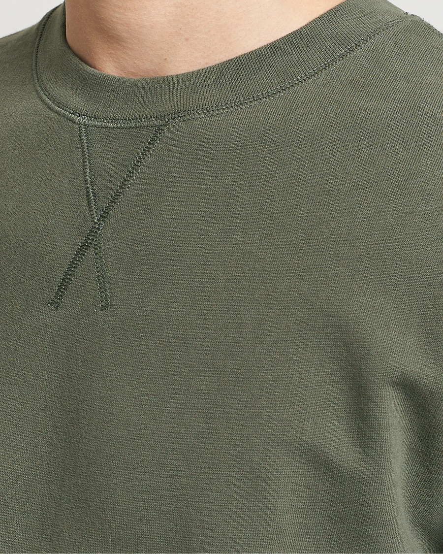 Hombres | Jerséis y prendas de punto | Sunspel | Loopback Sweatshirt Khaki