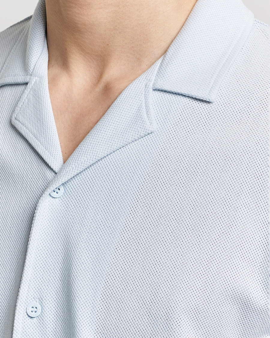 Hombres | Camisas | Sunspel | Riviera Resort Shirt Light Blue