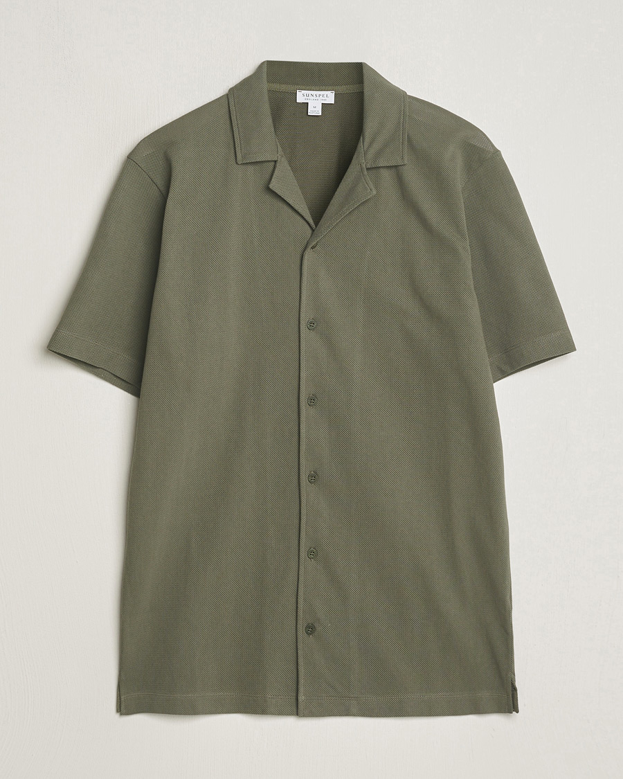 Hombres | Camisas | Sunspel | Riviera Resort Shirt Khaki