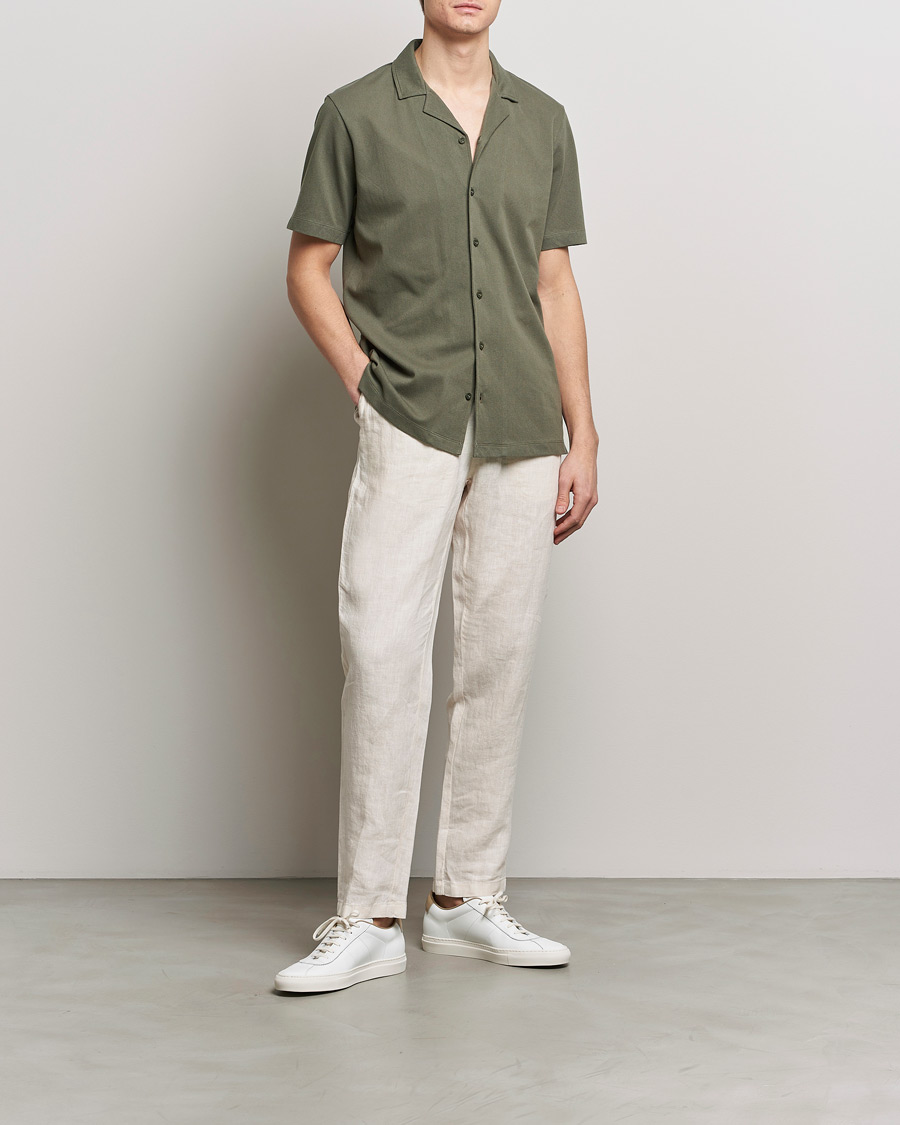 Hombres | Camisas | Sunspel | Riviera Resort Shirt Khaki