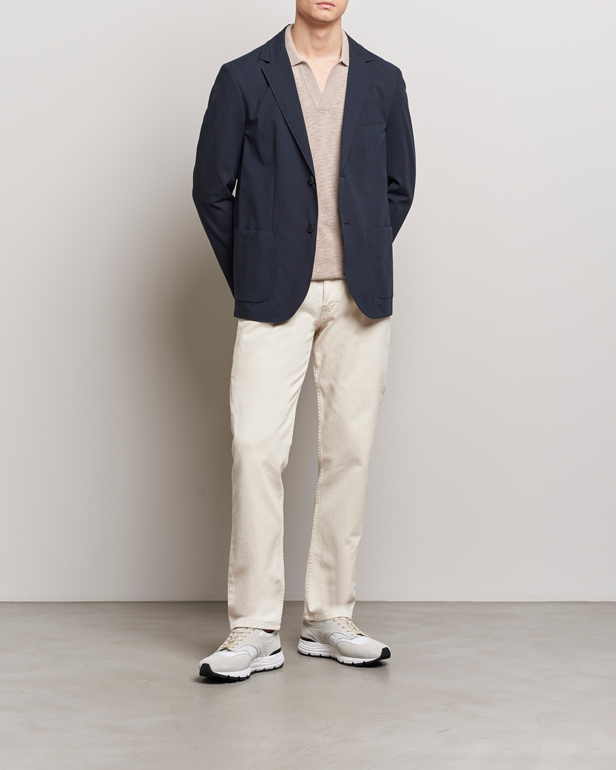 Hombres | Pantalones | Sunspel | Five Pocket Cotton Twill Trousers Undyed