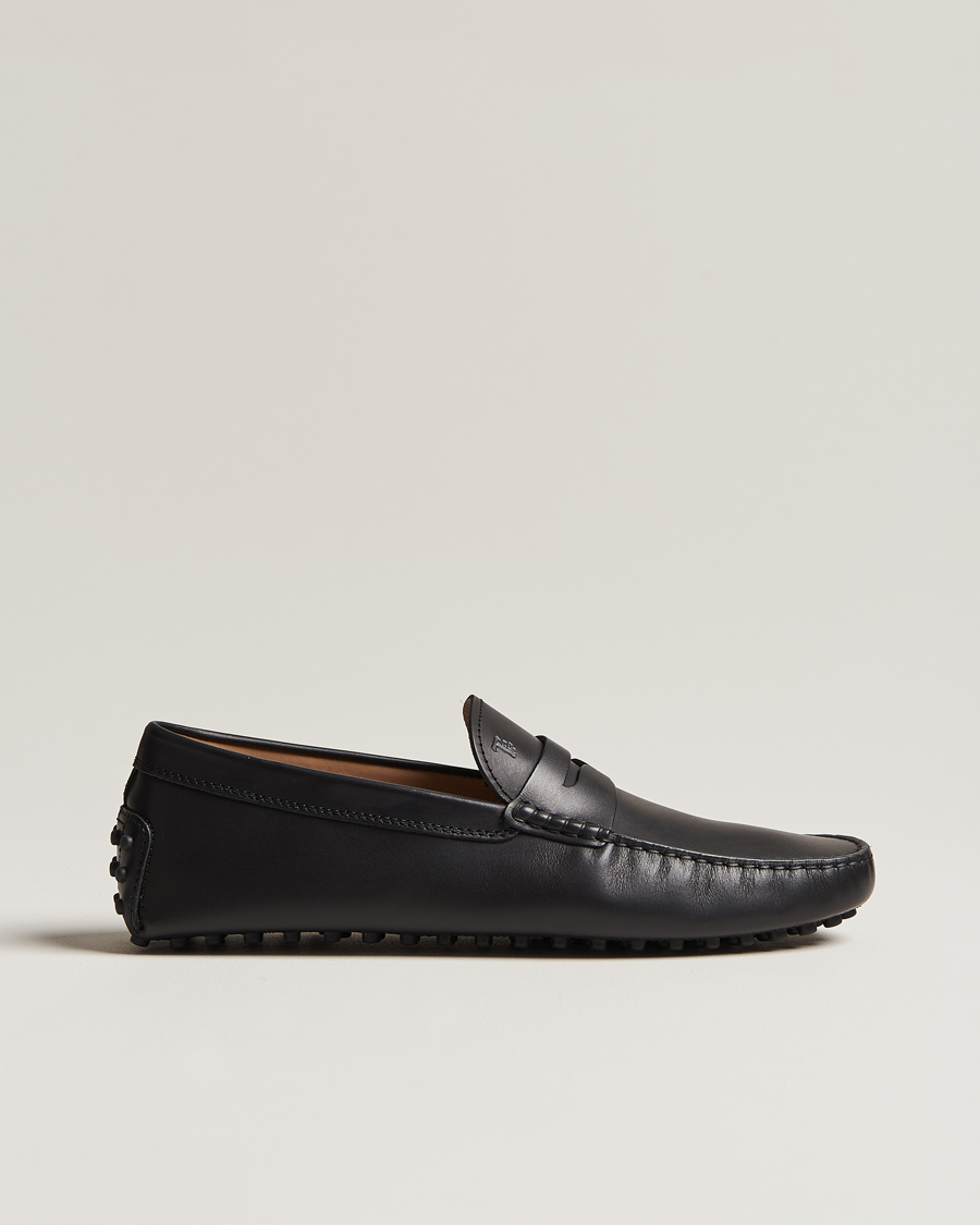Hombres | Tod's Gommino Carshoe Black Calf | Tod's | Gommino Carshoe Black Calf