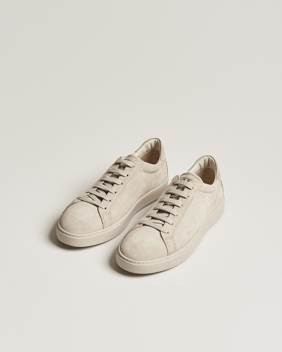 Hombres | Zapatos de ante | Tod's | Cassetta Lacciata Sneaker Light Grey Suede