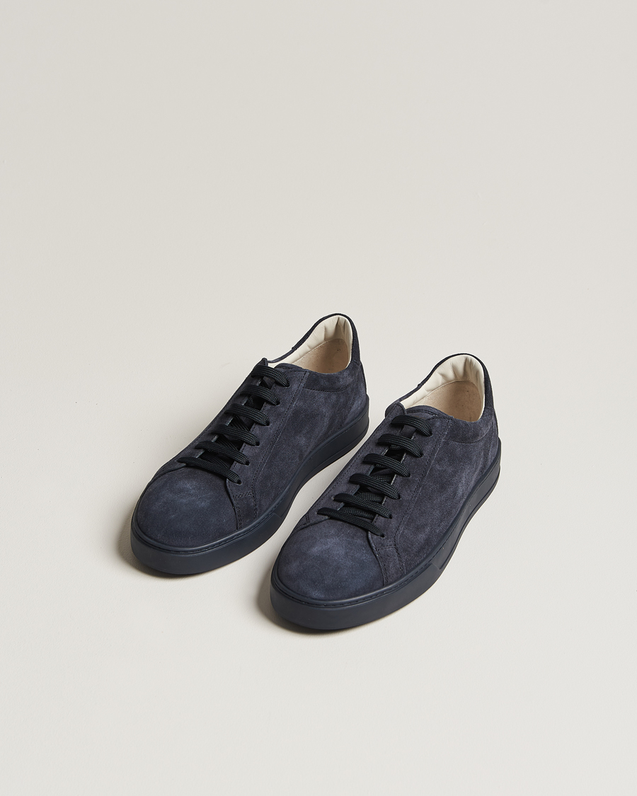 Hombres | Zapatos | Tod's | Cassetta Lacciata Sneaker Navy Suede