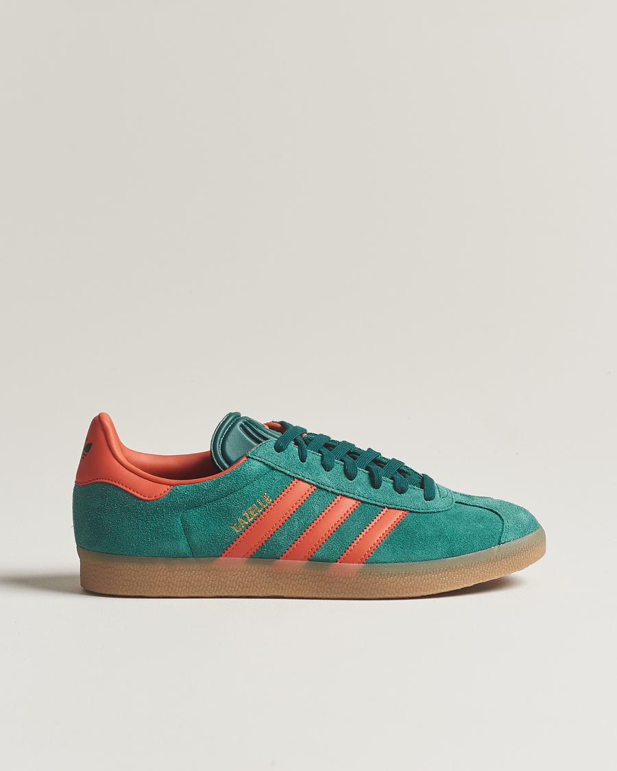 Hombres | adidas Originals Gazelle Sneaker Green/Red | adidas Originals | Gazelle Sneaker Green/Red
