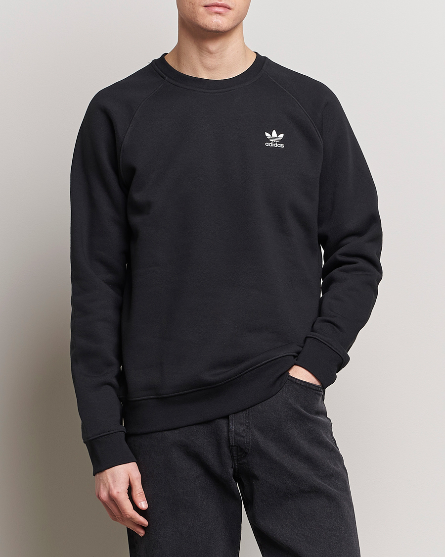 Hombres | Jerséis y prendas de punto | adidas Originals | Essential Crew Neck Sweatshirt Black