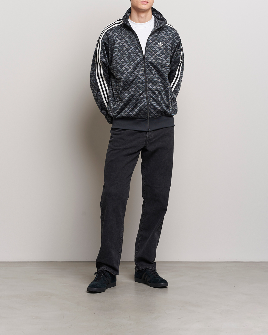 Hombres | Jerséis y prendas de punto | adidas Originals | Monogram Full Zip Black
