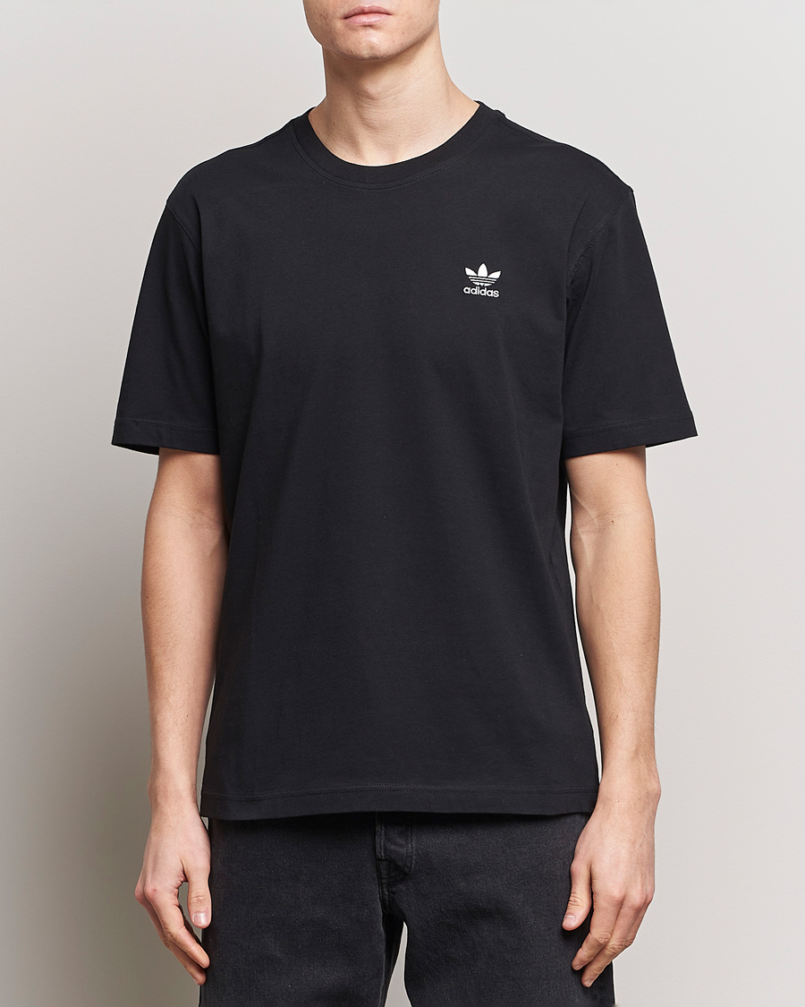 Hombres | Camisetas negras | adidas Originals | Essential Crew Neck T-Shirt Black
