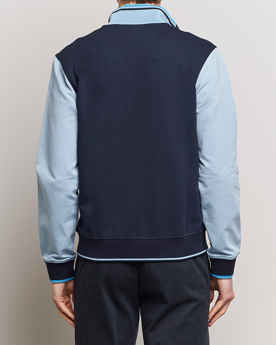Hombres | Jerséis y prendas de punto | Aeronautica Militare | Full Zip Sweater Navy/Glacier Blue