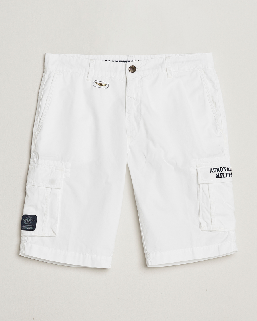 Hombres | Pantalones cortos | Aeronautica Militare | BE066 Cargo Shorts Off White