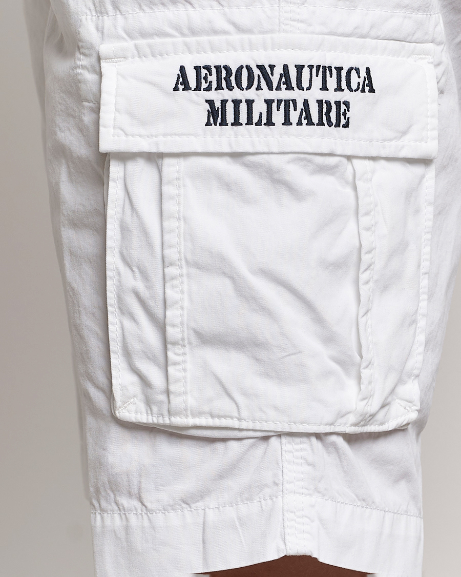 Hombres | Pantalones cortos | Aeronautica Militare | BE066 Cargo Shorts Off White