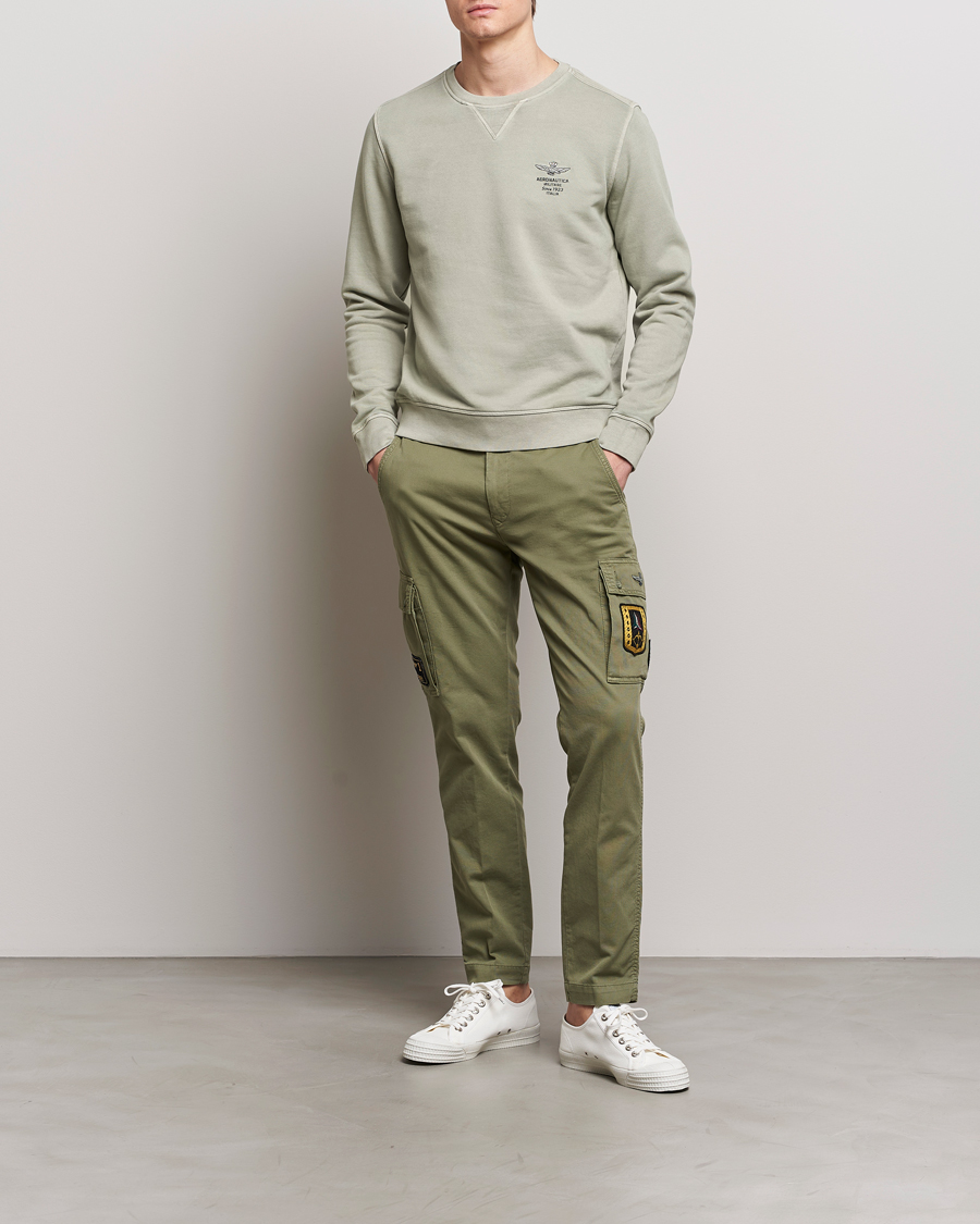 Hombres | Pantalones | Aeronautica Militare | Heritage Cargo Pants Sage Green