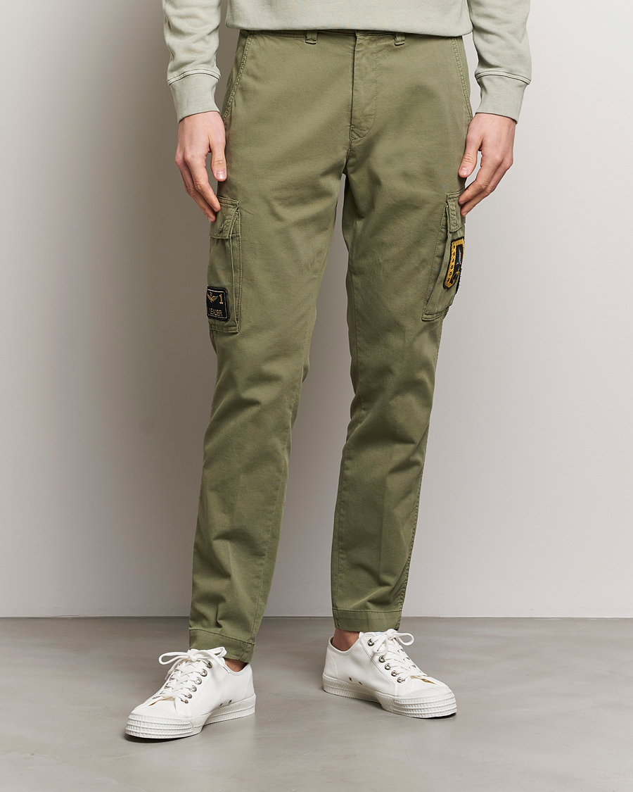 Hombres | Pantalones | Aeronautica Militare | Heritage Cargo Pants Sage Green