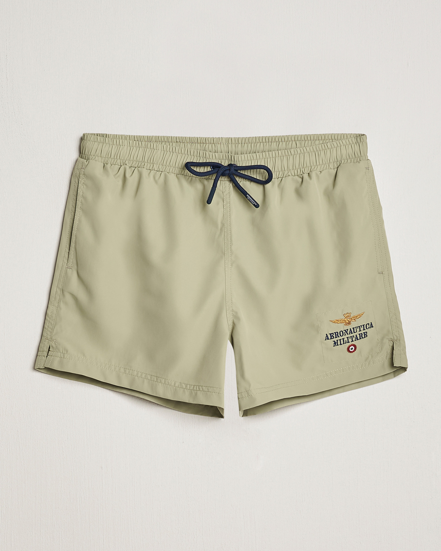 Hombres | Bañadores | Aeronautica Militare | Costume Swim Shorts Sage Green