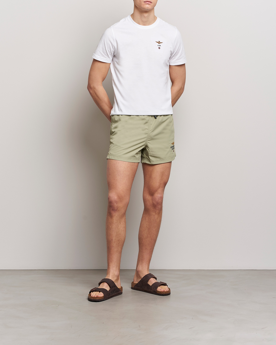 Hombres | Bañadores | Aeronautica Militare | Costume Swim Shorts Sage Green