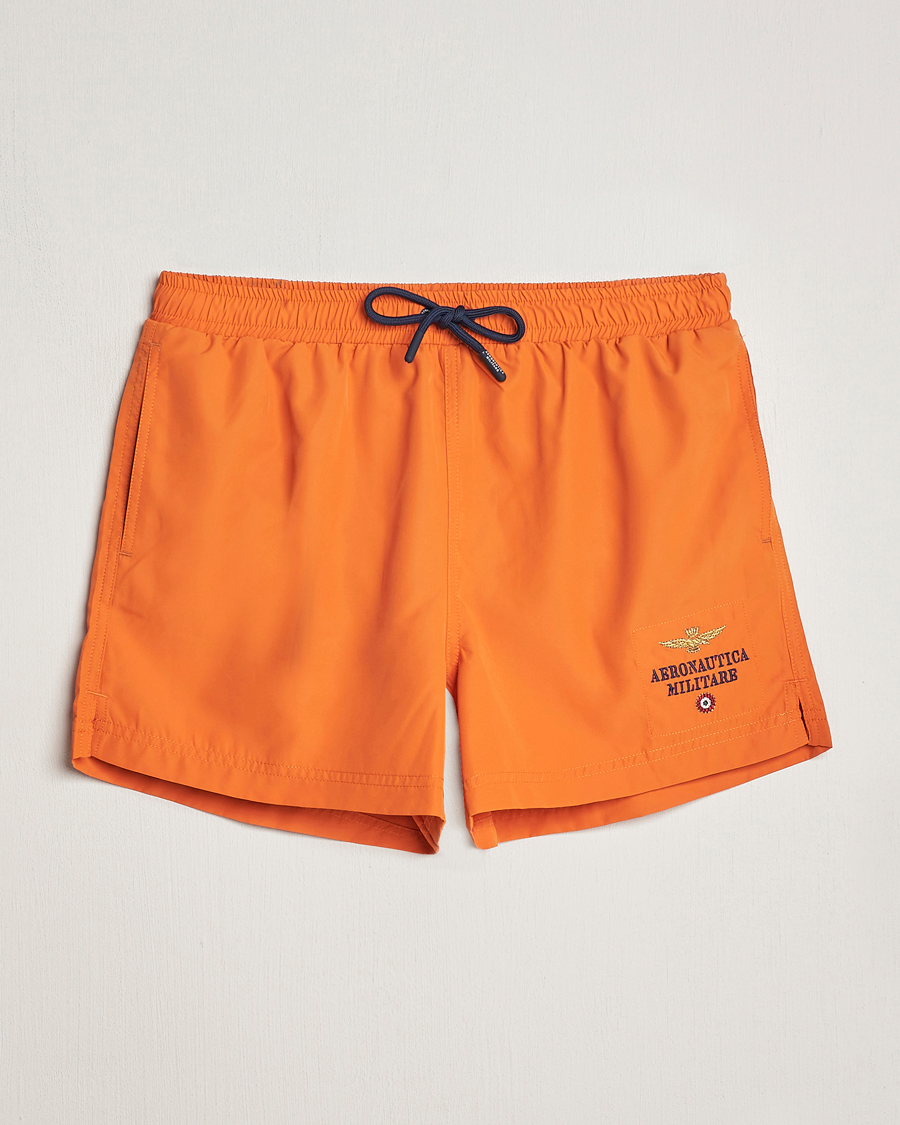 Hombres | Bañadores | Aeronautica Militare | Costume Swim Shorts Carrot Orange