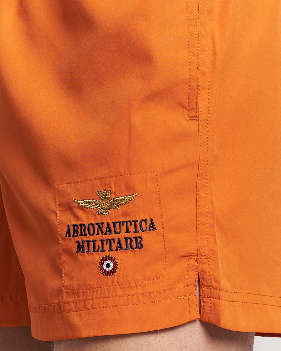 Hombres | Bañadores | Aeronautica Militare | Costume Swim Shorts Carrot Orange