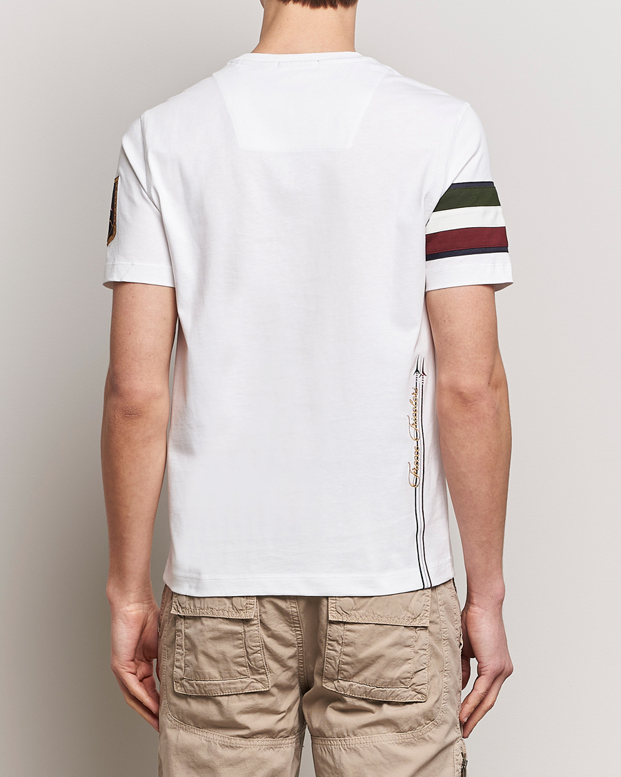 Hombres | Camisetas | Aeronautica Militare | Tricolori Crew Neck T-Shirt Off White