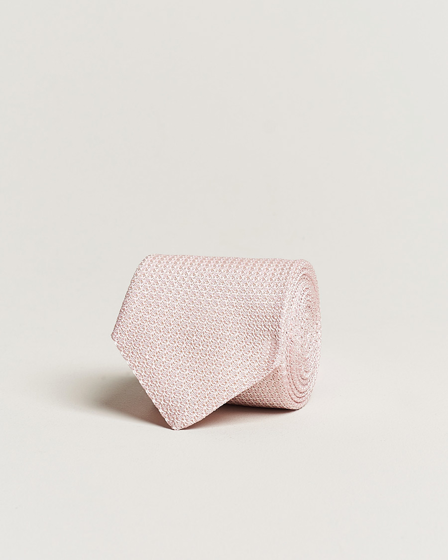 Hombres | Corbatas | Amanda Christensen | Silk Grenadine 8 cm Tie Pink