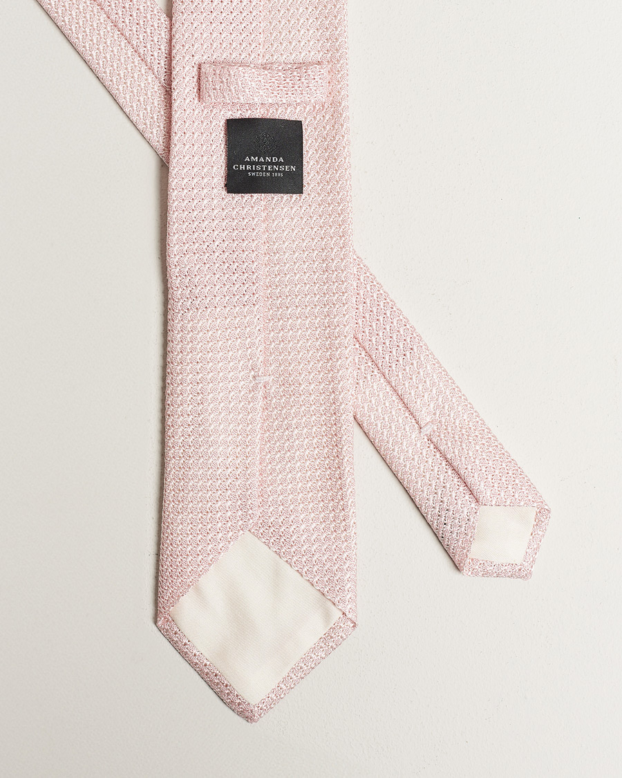 Hombres | Corbatas | Amanda Christensen | Silk Grenadine 8 cm Tie Pink