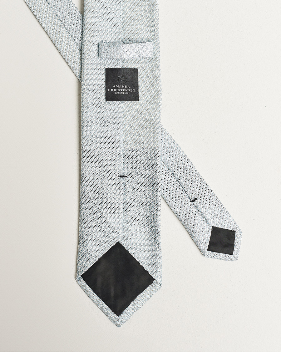 Hombres | Corbatas | Amanda Christensen | Silk Grenadine 8 cm Tie Sky Blue