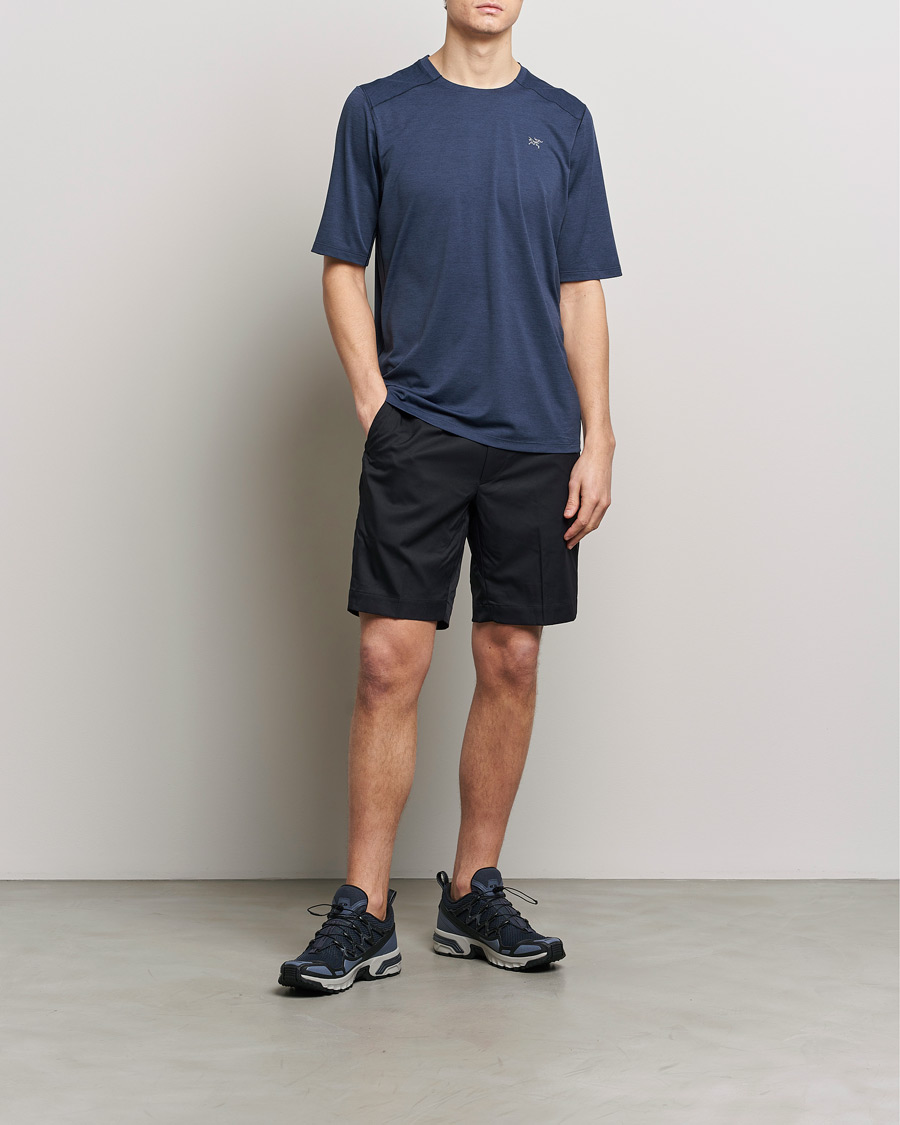 Hombres | Camisetas | Arc'teryx | Cormac Crew Neck T-Shirt Black Sapphire Heather