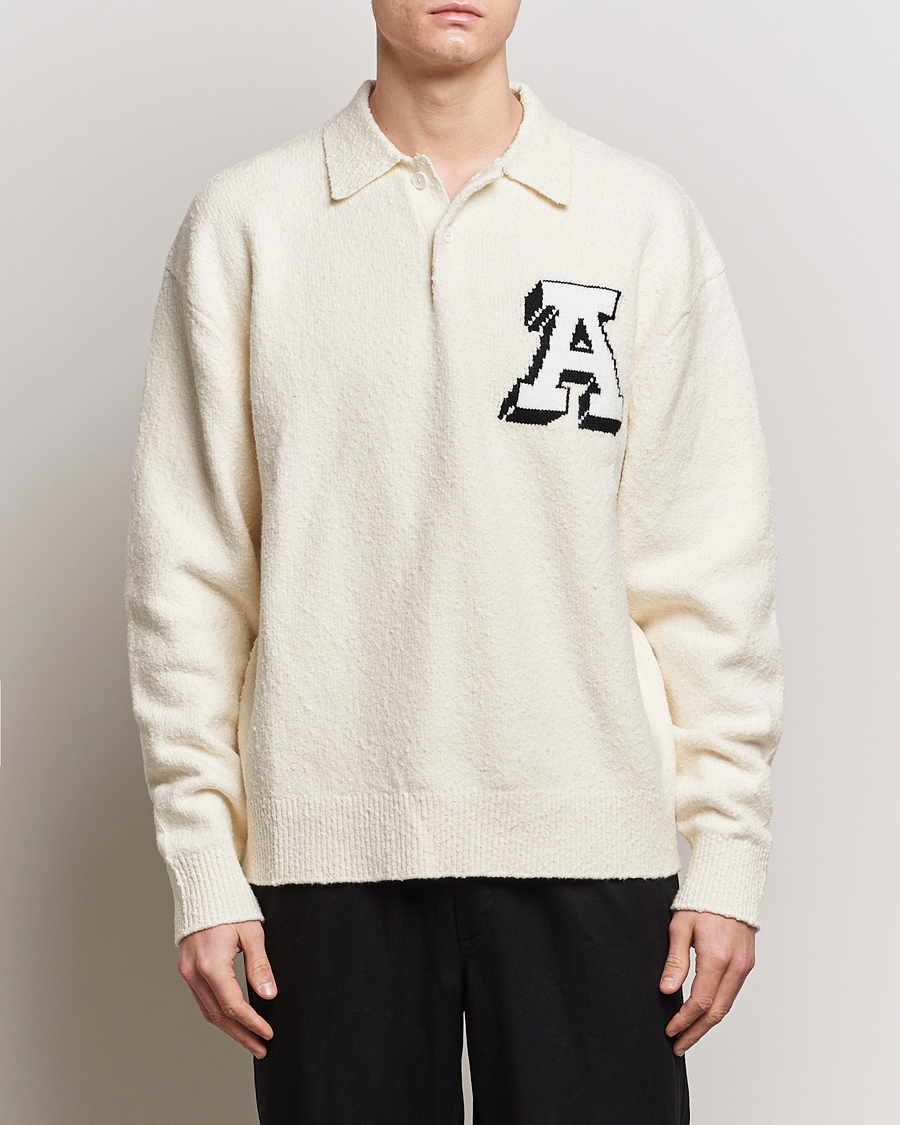 Hombres | Jerséis y prendas de punto | Axel Arigato | Team Knitted Polo Off White