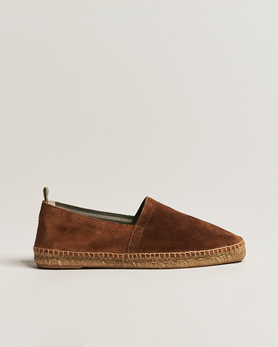 Hombres | Alpargatas | Castañer | Pablo Casual Suede Espadrilles Cuero