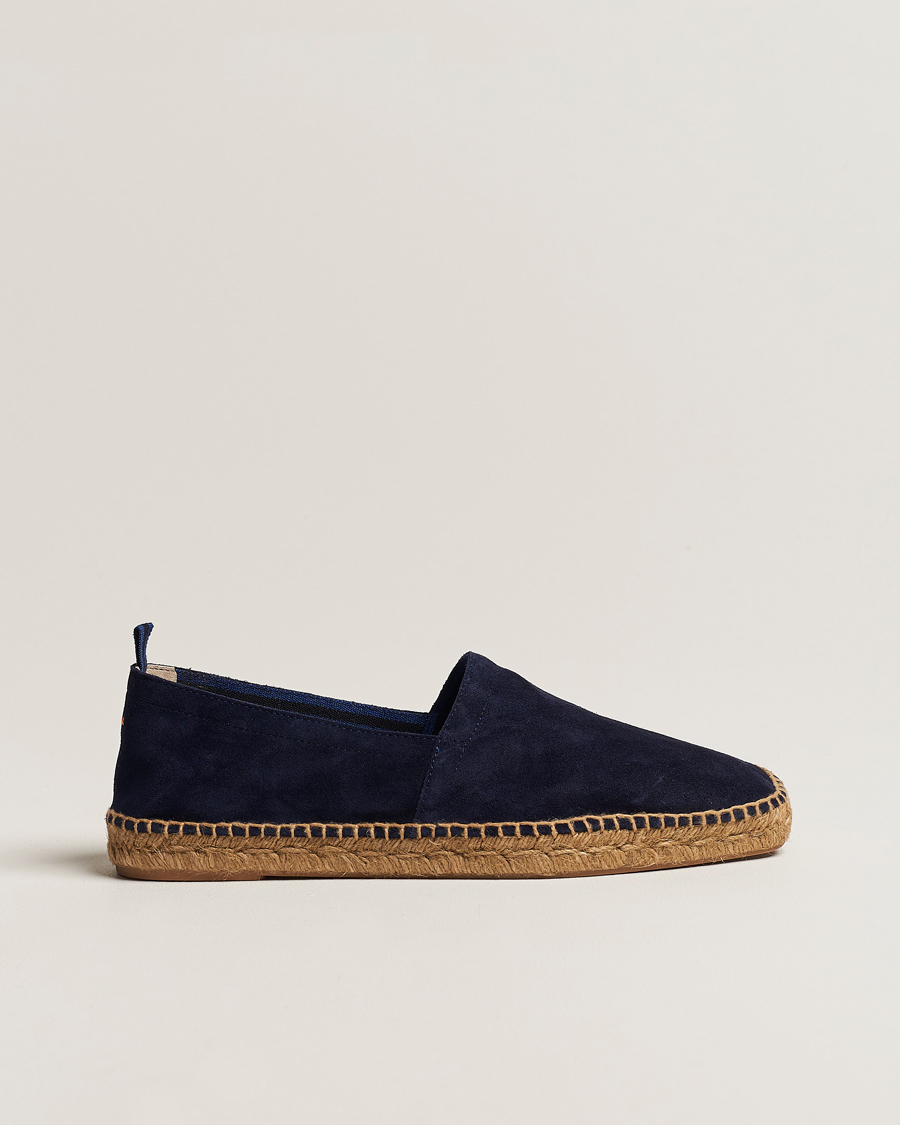 Hombres | Alpargatas | Castañer | Pablo Casual Suede Espadrilles Azul Oscuro