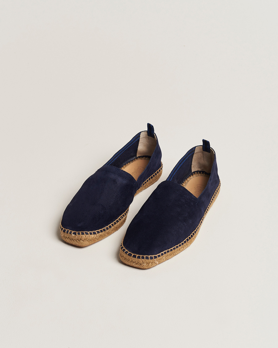 Hombres | Alpargatas | Castañer | Pablo Casual Suede Espadrilles Azul Oscuro