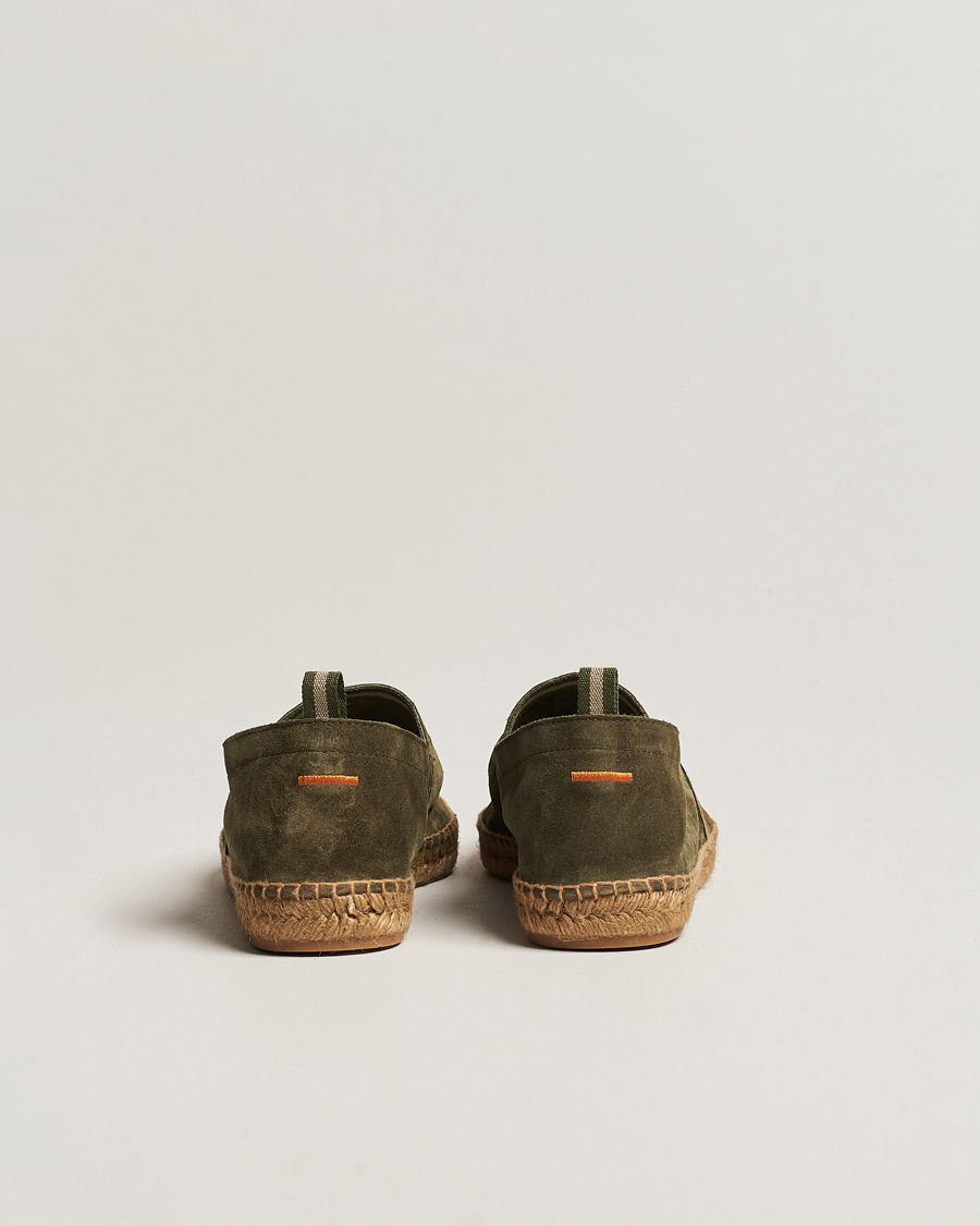 Hombres | Alpargatas | Castañer | Pablo Casual Suede Espadrilles Verde Bosque