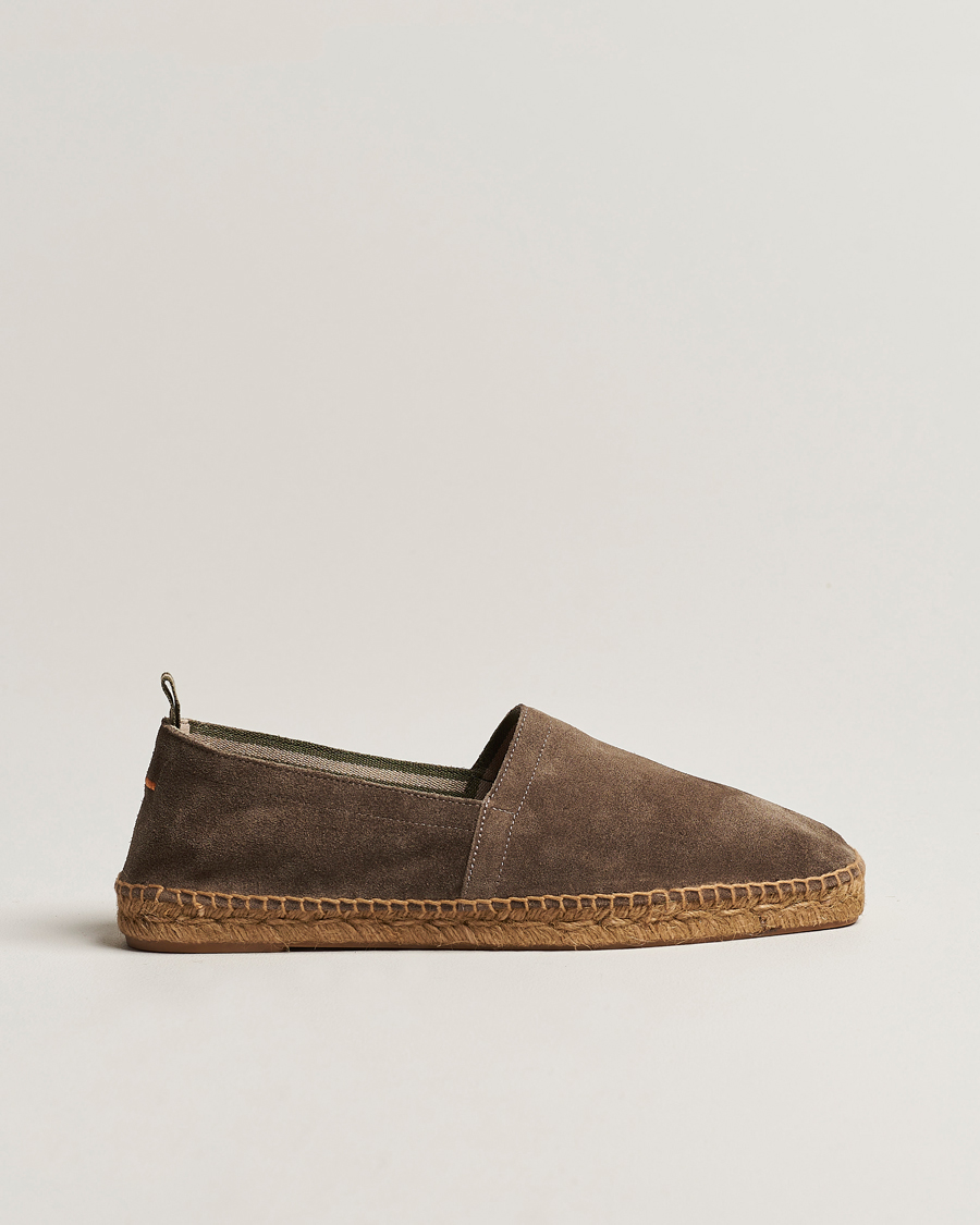 Hombres | Castañer Pablo Casual Suede Espadrilles Topo | Castañer | Pablo Casual Suede Espadrilles Topo