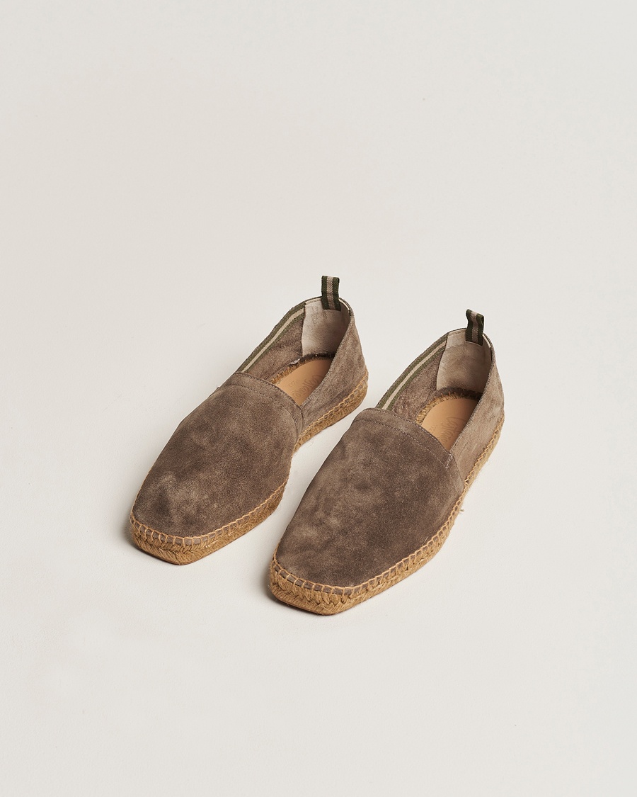 Hombres | Alpargatas | Castañer | Pablo Casual Suede Espadrilles Topo