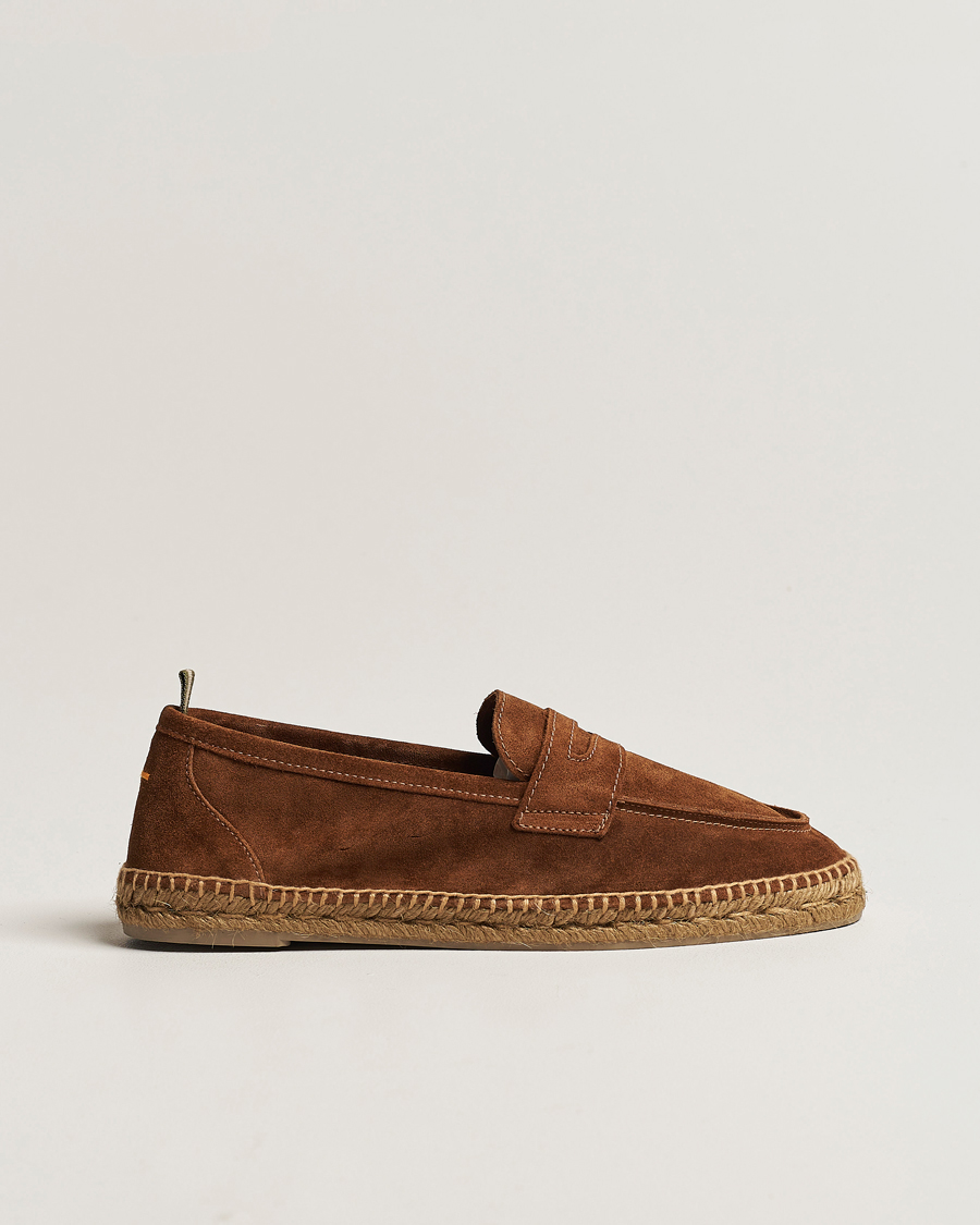 Hombres | Alpargatas | Castañer | Nacho Casual Suede Loafers Cuero