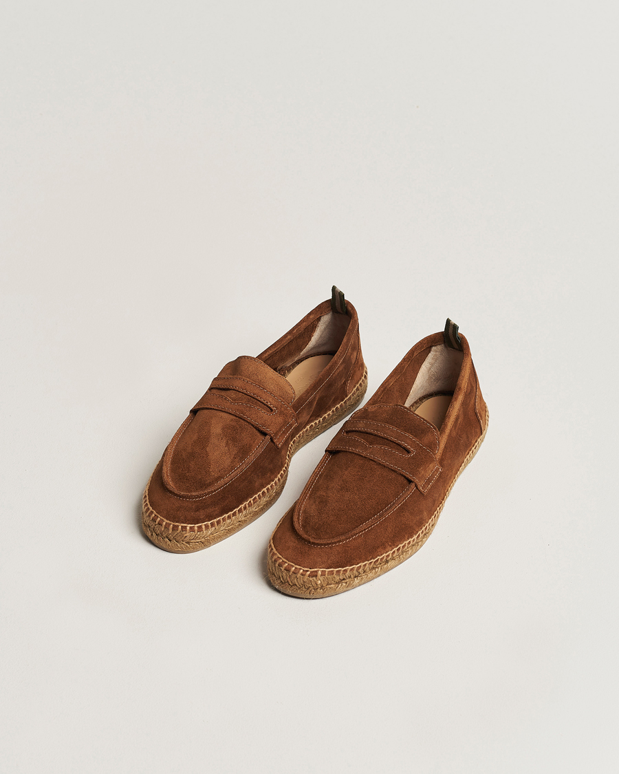Hombres | Alpargatas | Castañer | Nacho Casual Suede Loafers Cuero