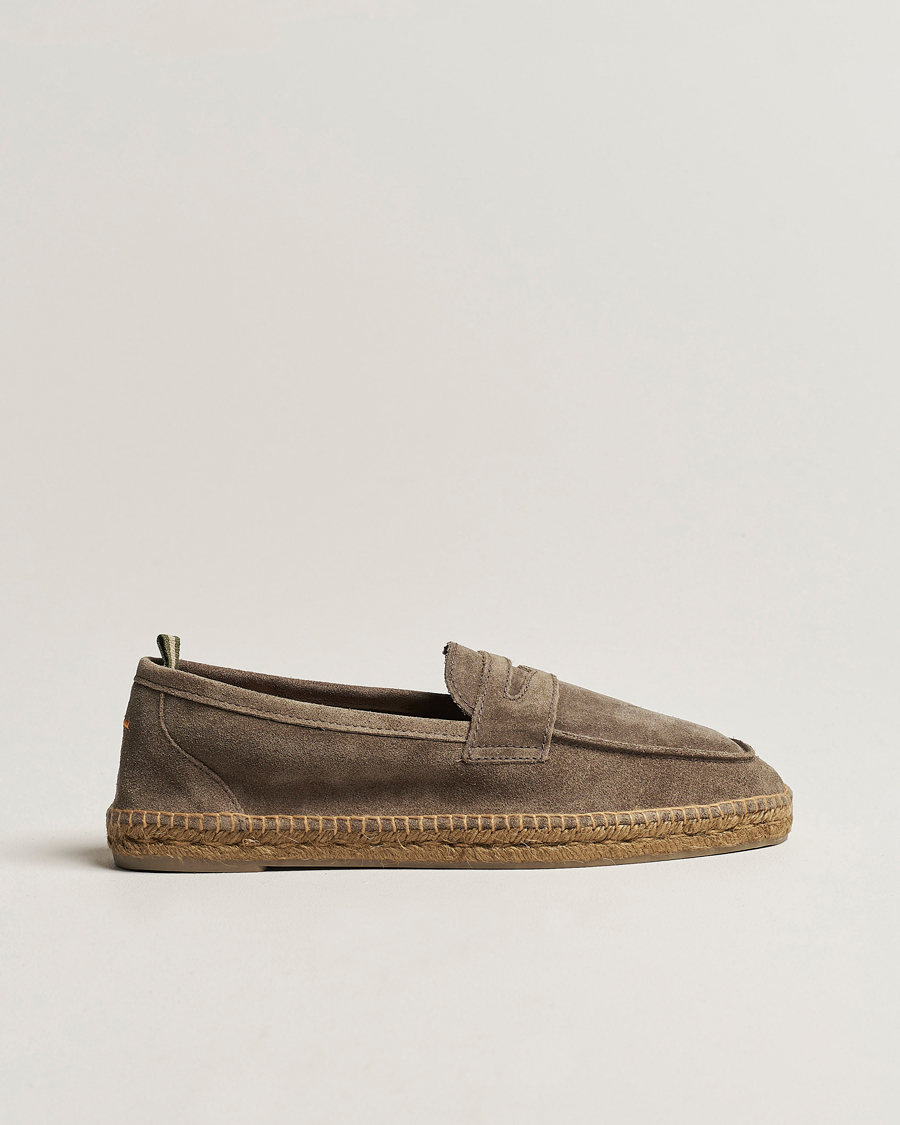 Hombres | Castañer Nacho Casual Suede Loafers Topo | Castañer | Nacho Casual Suede Loafers Topo