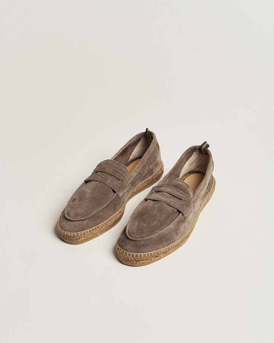 Hombres | Alpargatas | Castañer | Nacho Casual Suede Loafers Topo